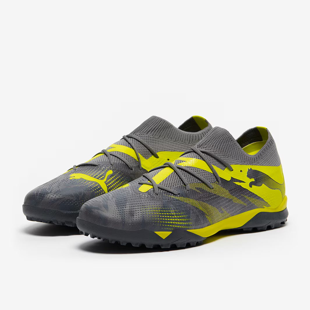 Puma Future 7 Match Rush TT - Strong Gray/Cool Dark Gray/Electric Lime