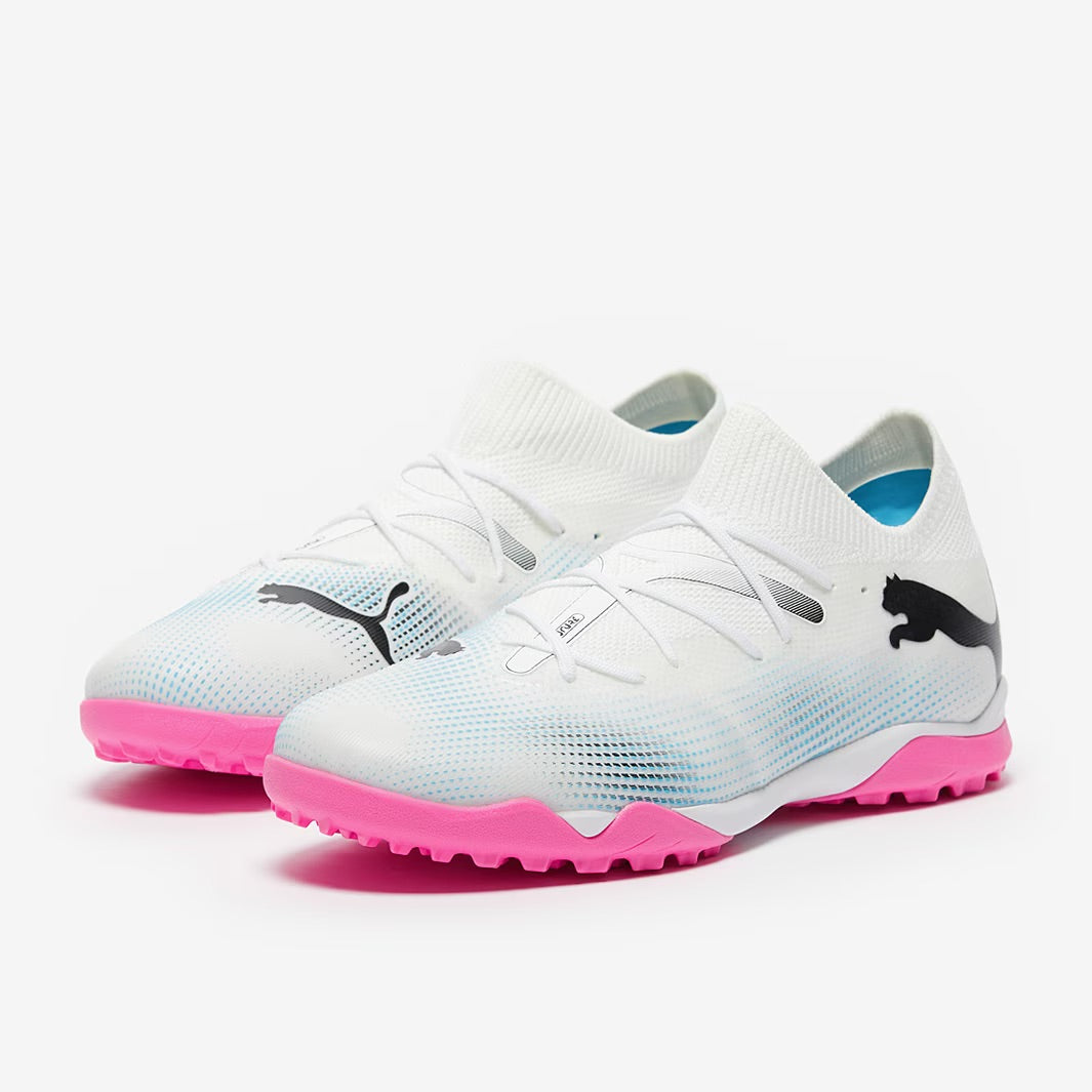 Puma Future 7 Match TT - Puma White/Puma Black/Poison Pink