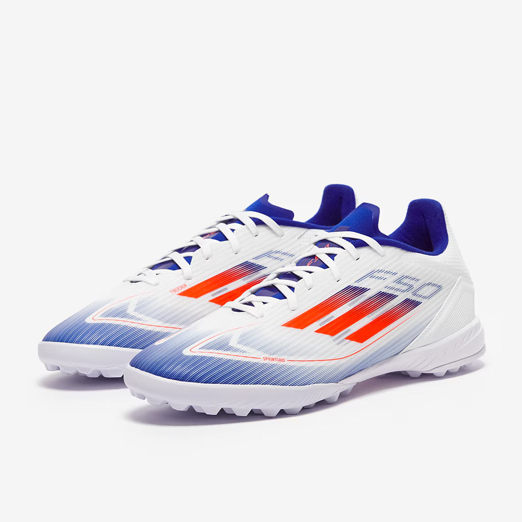 Adidas F50 League TF - Ftwr White/Solar Red/Lucid Blue
