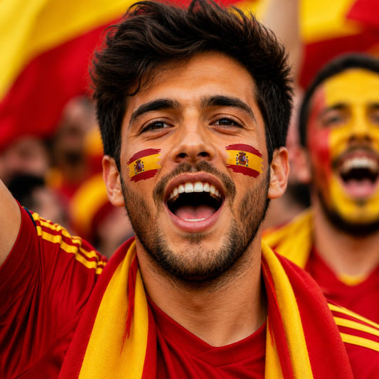 Spain World Cup Face Sticker Set