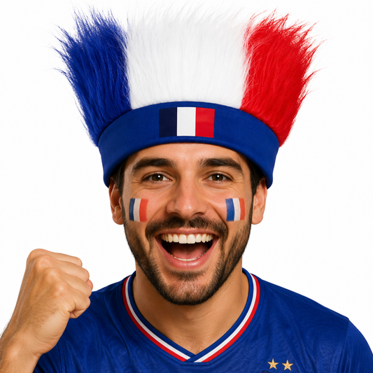 France World Cup Fan Wig
