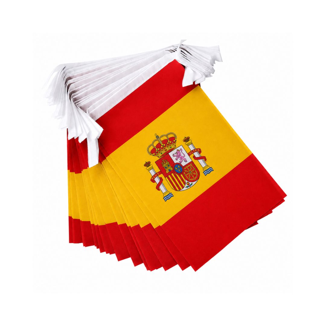 Spain World Cup 2026 String Flag Set (14×21cm)