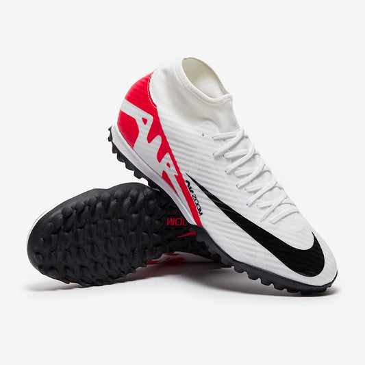 Nike Air Zoom Mercurial Superfly IX Academy TF - White/Bright Crimson/Black