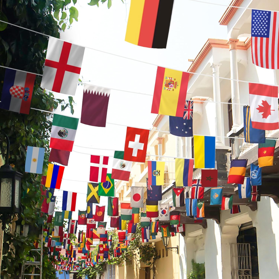 FIFA World Cup 2026 String Flag Set (14×21cm)