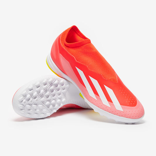 Adidas X Crazyfast League Laceless TF - Solar Red/White/Team Solar Yellow