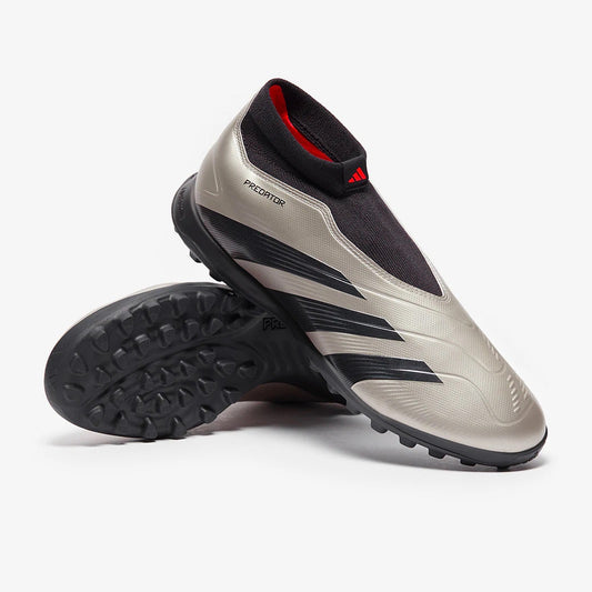 adidas Predator League Laceless TF - Platin Met/Aurora Black/Turbo