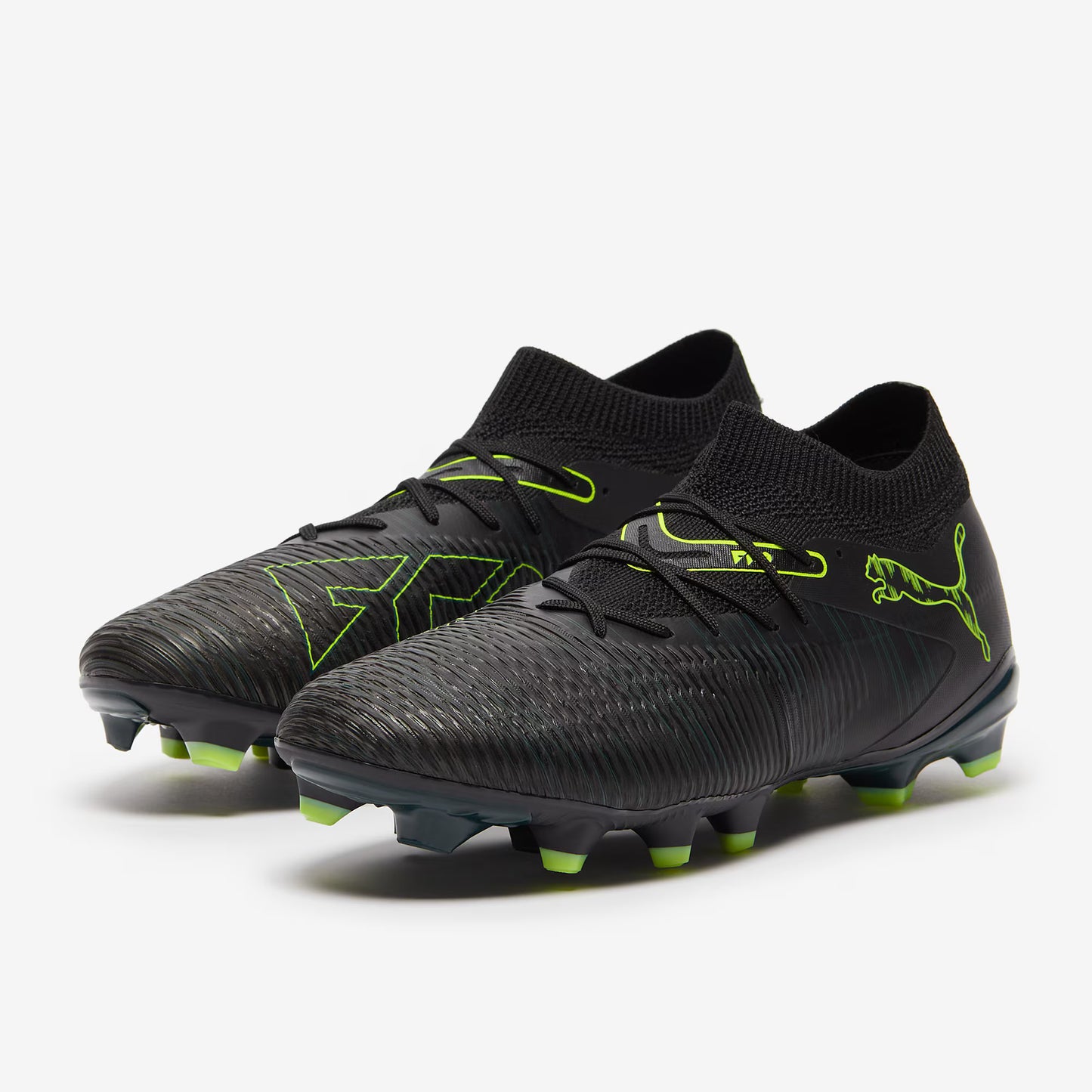Puma Future 8 Match FG/AG - Puma Black/Fizzy Light/Green Terrain