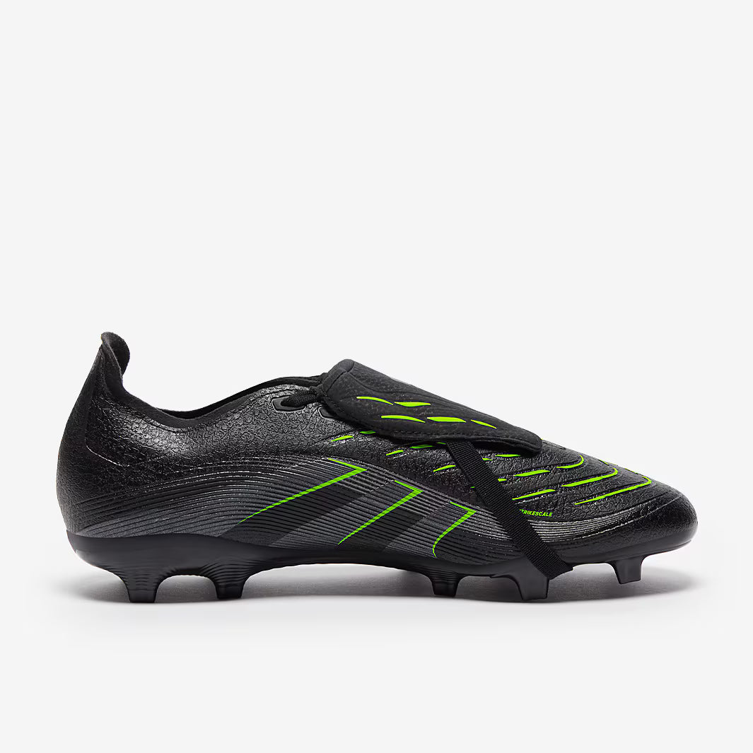 Adidas Predator League Tongue FG/MG - Core Black/Carbon/Lucid Lemon