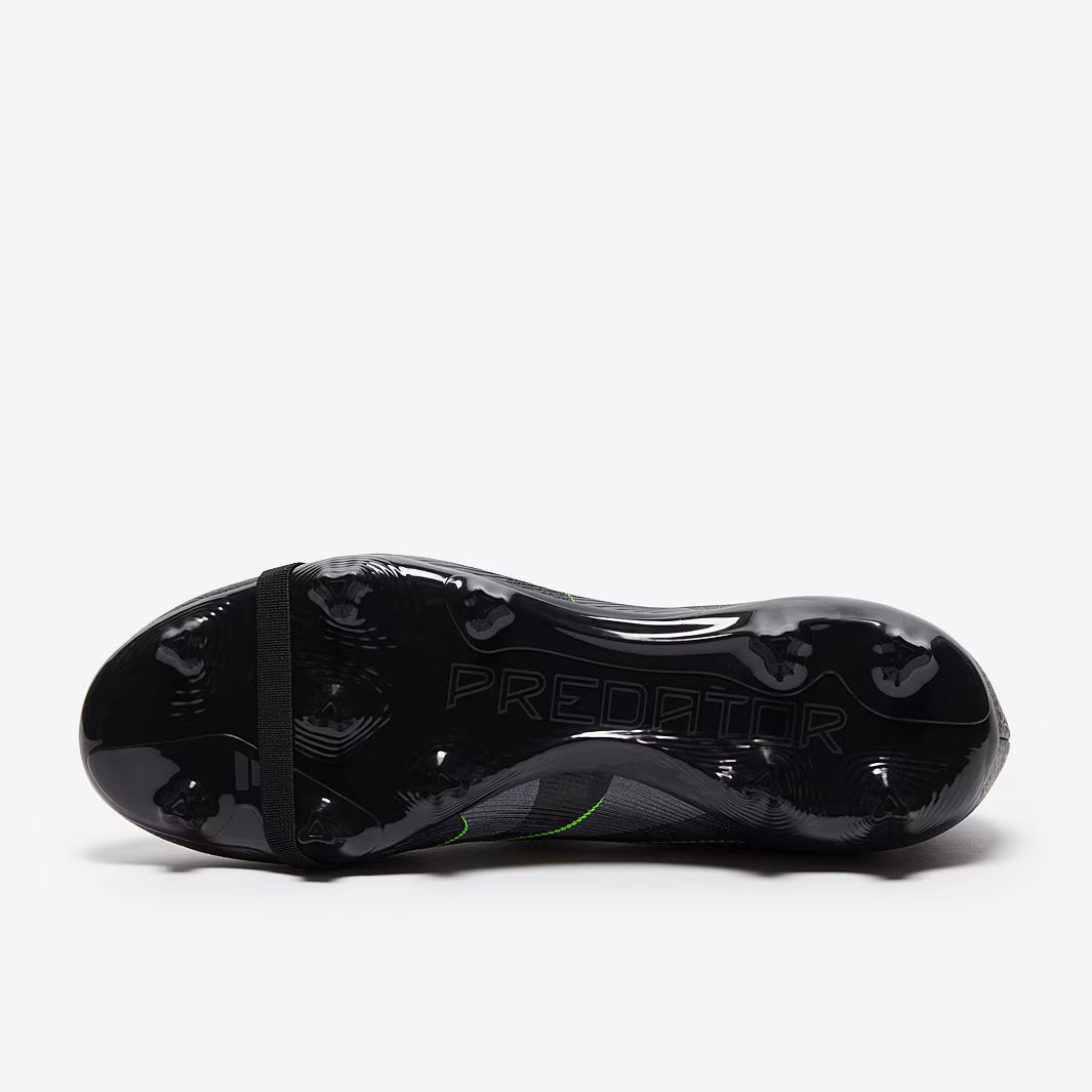 Adidas Predator League Tongue FG/MG - Core Black/Carbon/Lucid Lemon