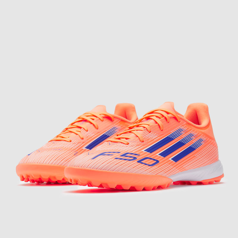 Load image into Gallery viewer, Adidas F50 League TF - Beam Orange/Lucid Blue/Ftwr White
