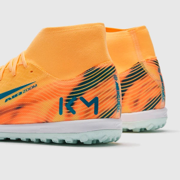 Load image into Gallery viewer, Nike Air Zoom Mercurial Superfly X Academy x Mbappe TF - Melon Tint/Neo Turq/Igloo
