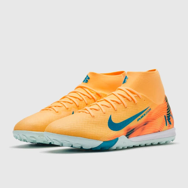 Load image into Gallery viewer, Nike Air Zoom Mercurial Superfly X Academy x Mbappe TF - Melon Tint/Neo Turq/Igloo
