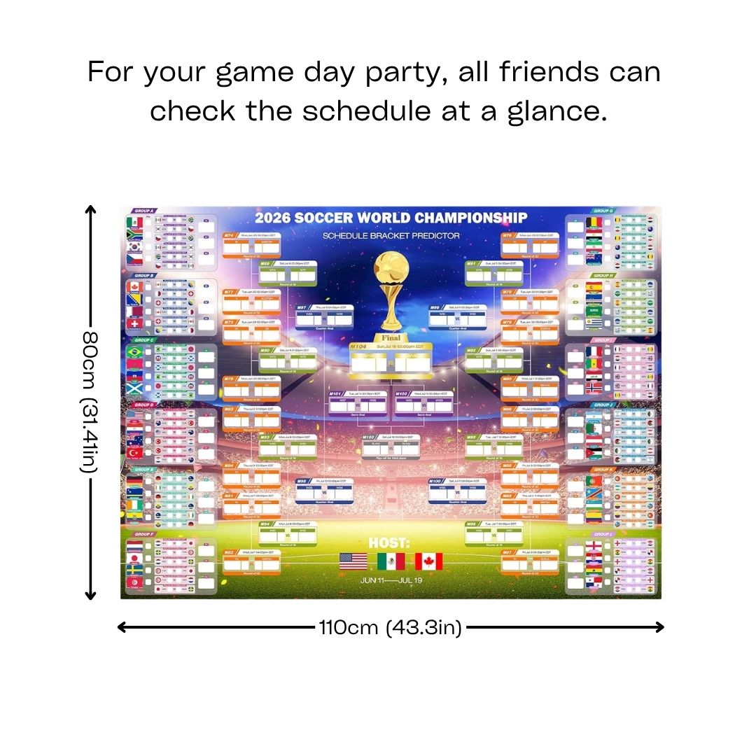 World Cup 2026 Match Schedule Poster