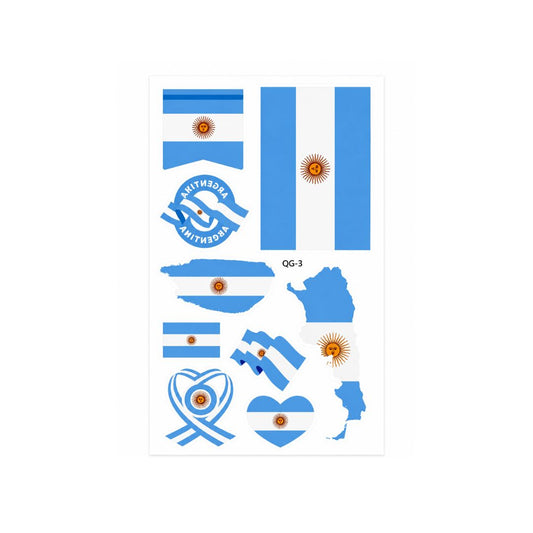 Argentina World Cup Face Sticker Set
