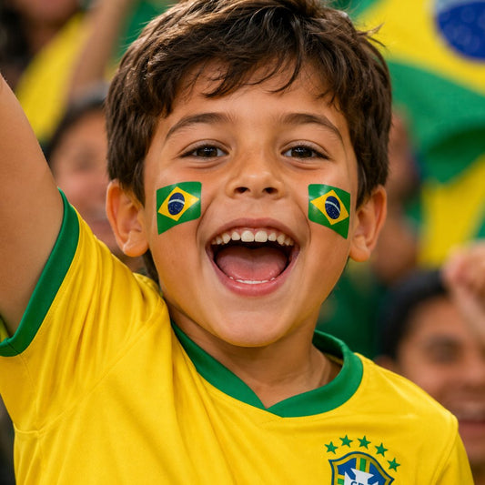Brazil World Cup Face Sticker Set
