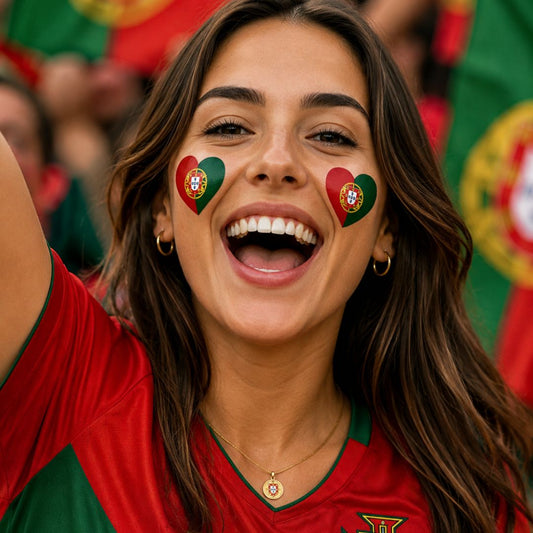 Portugal World Cup Face Sticker Set