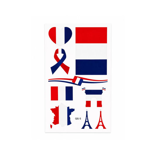 France World Cup Face Sticker Set