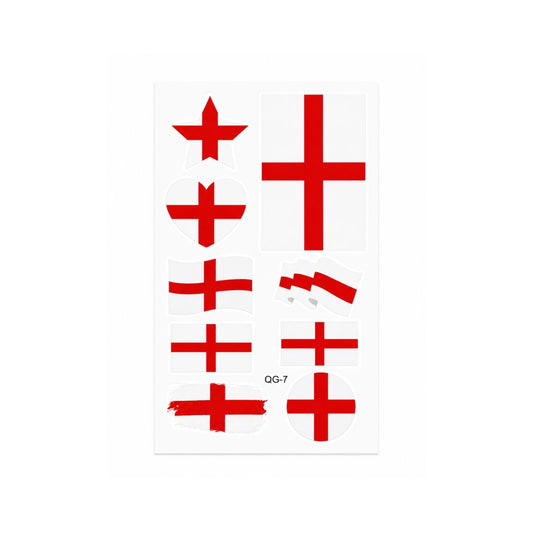 England World Cup Face Sticker Set