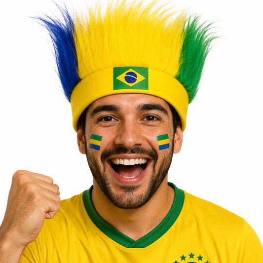 Brazil World Cup Fan Wig