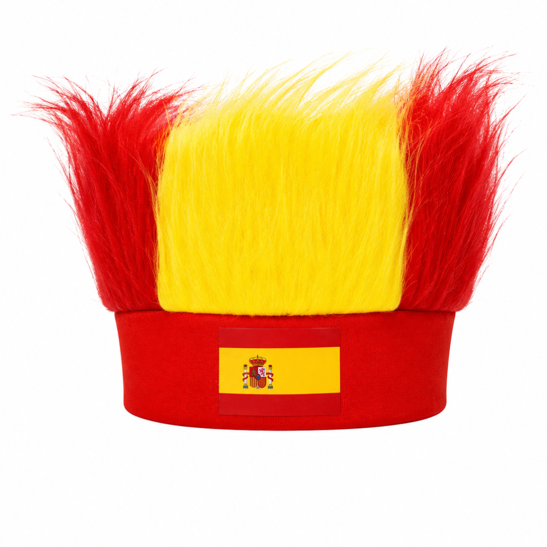 Spain World Cup Fan Wig