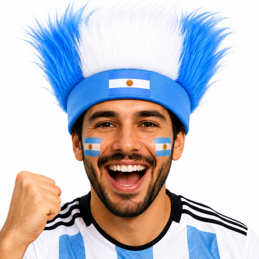 Argentina World Cup Fan Wig
