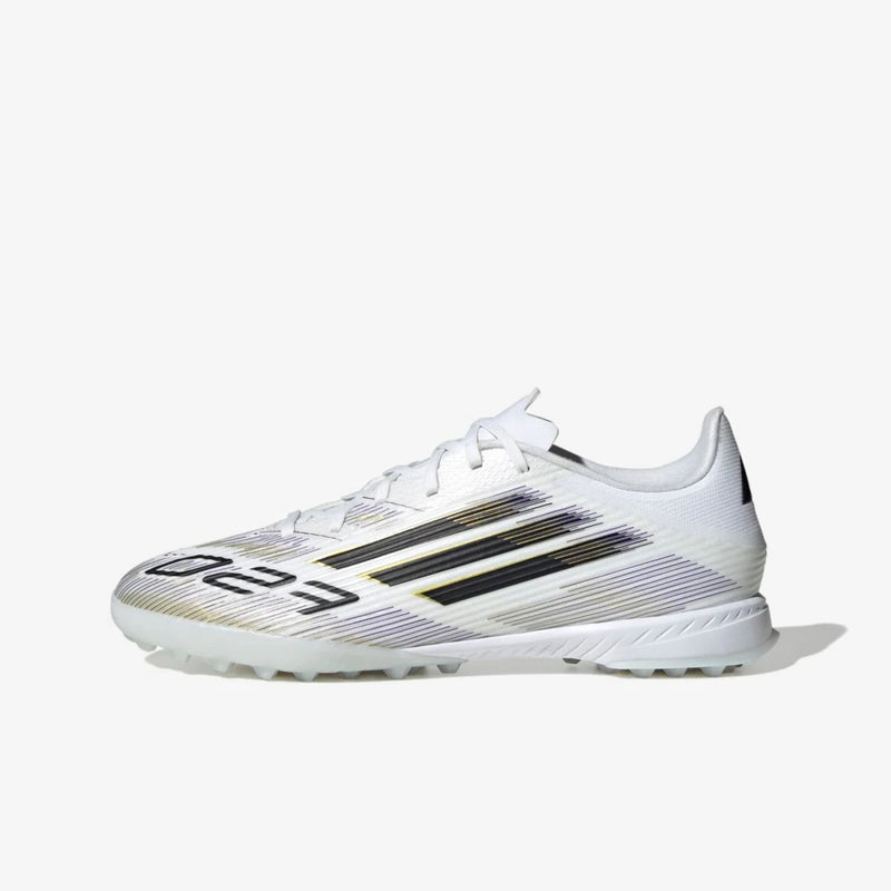 Load image into Gallery viewer, Adidas F50 League TF - White/Core Black/Met Gold
