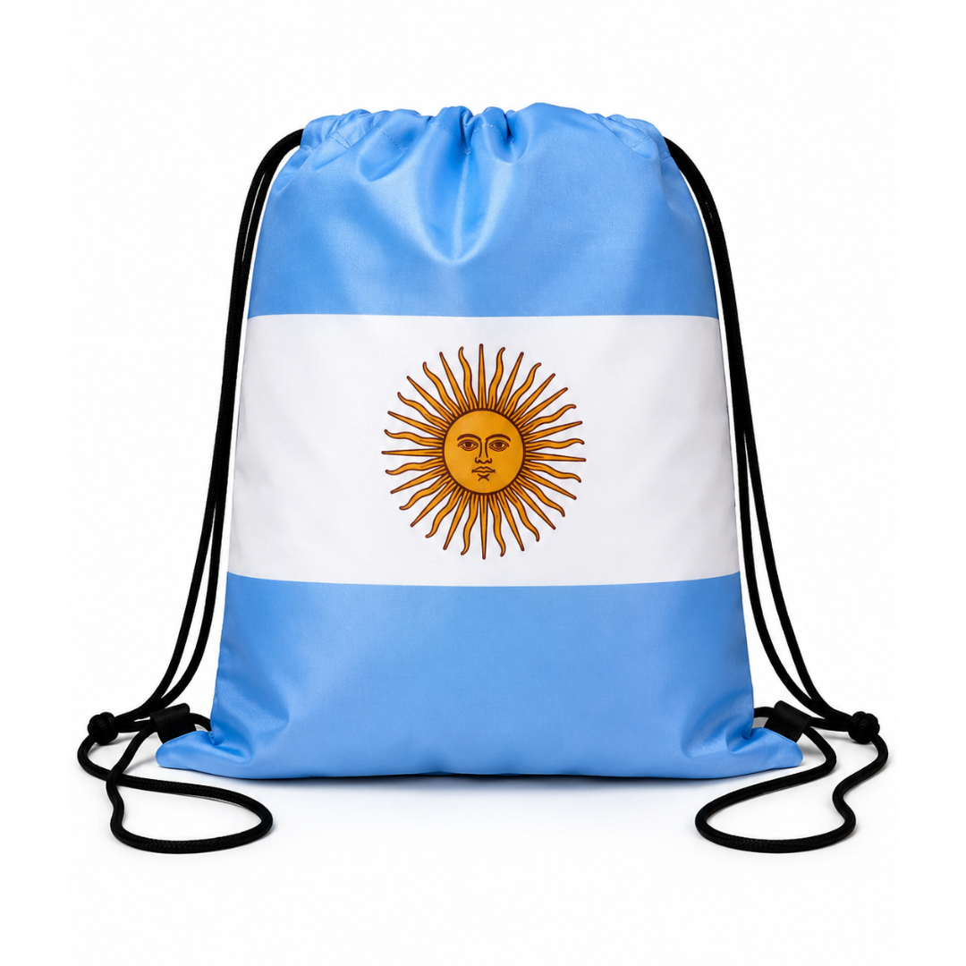 Argentina World Cup Drawstring Bag