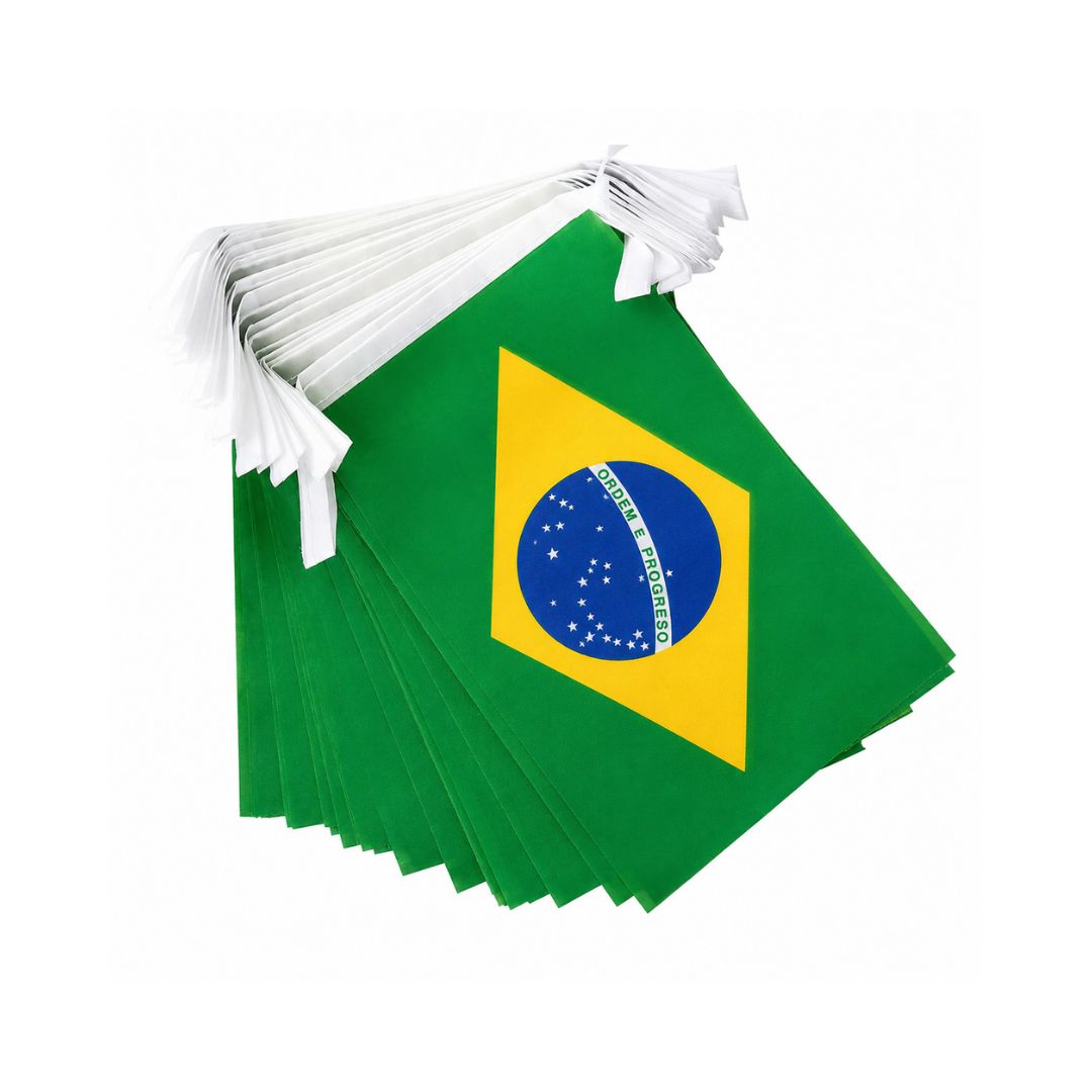 Brazil World Cup 2026 String Flag Set (14×21cm)