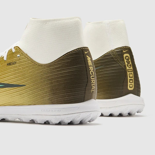 Nike Mercurial Superfly XI Academy x Mbappe TF - Mtlc Gold/Green Glow