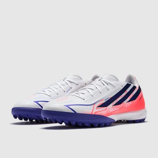 adidas F50 Hyperfast League TF - Ftwr White/Solar Purple/Solar Turbo