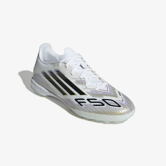 Adidas F50 League TF - White/Core Black/Met Gold