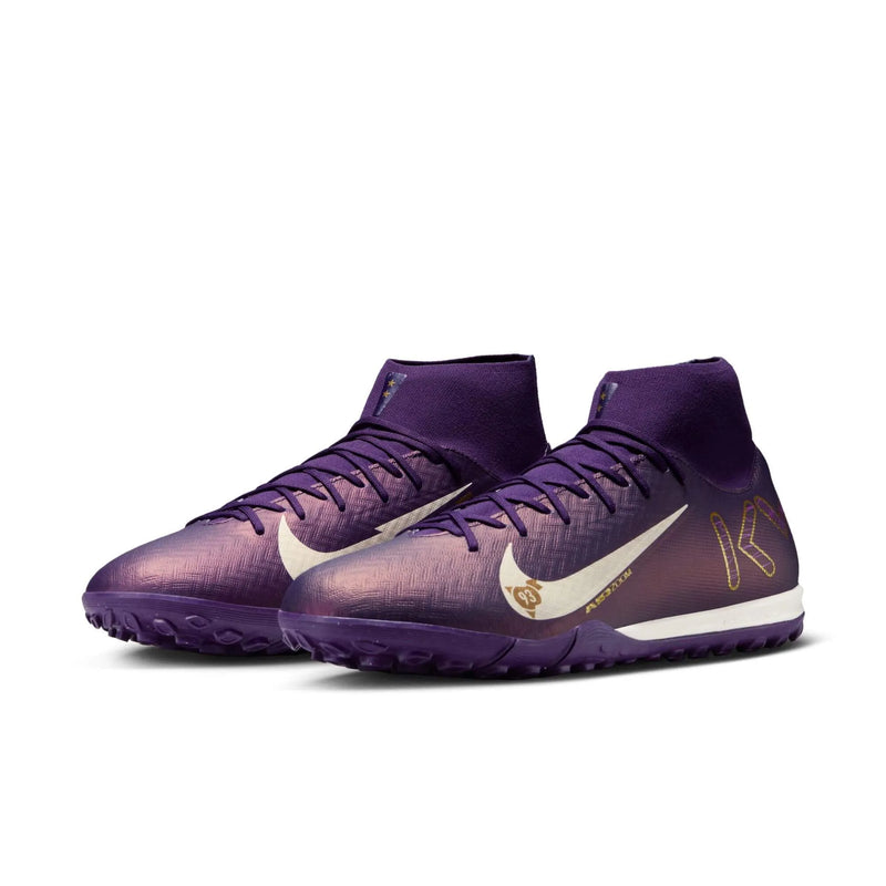 Load image into Gallery viewer, Nike Air Zoom Mercurial Superfly X Academy x Mbappe TF - Grand Purple/Pale Ivory
