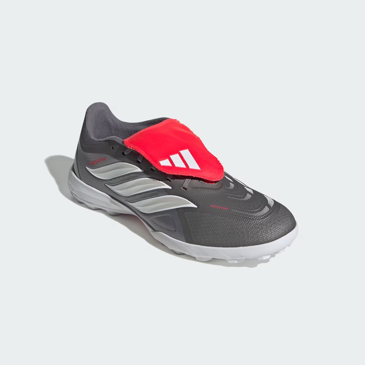 Adidas Predator League Fold-Over Tongue TF - Iron Metallic/Zero Metalic/Lucid Red