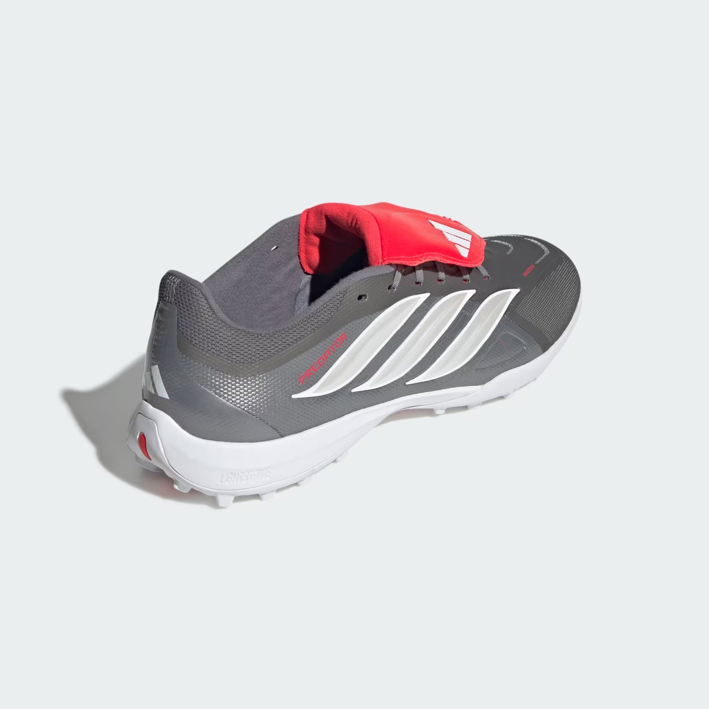 Adidas Predator League Fold-Over Tongue TF - Iron Metallic/Zero Metalic/Lucid Red