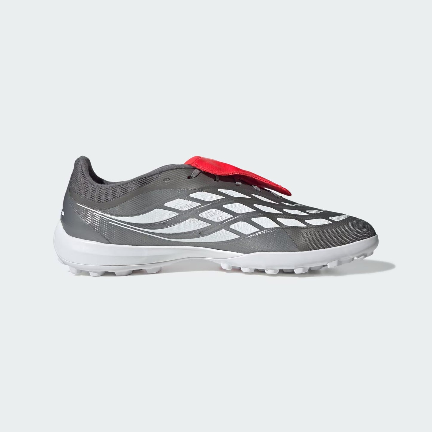 Adidas Predator League Fold-Over Tongue TF - Iron Metallic/Zero Metalic/Lucid Red