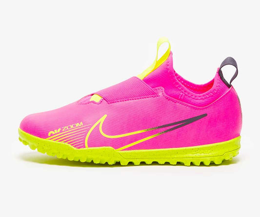 Nike Kids Air Zoom Mercurial Vapor XV Academy TF - Pink Blast/Volt/Gridiron