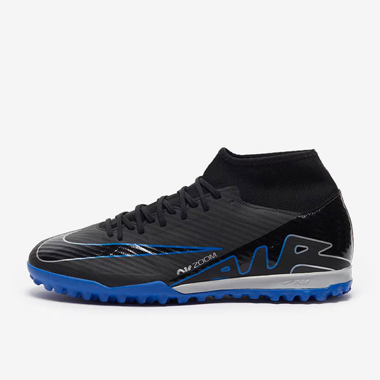 Nike Air Zoom Mercurial Superfly IX Academy TF - Black/Chrome/Hyper Royal