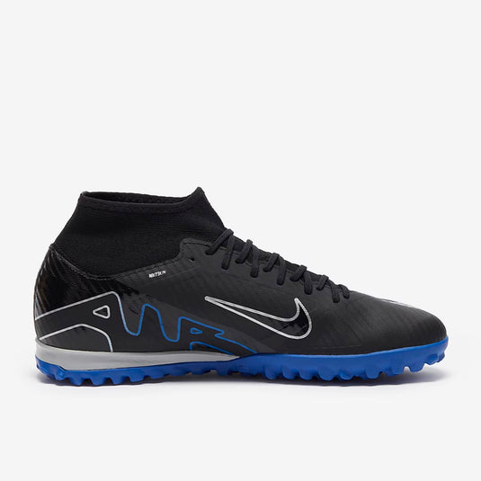 Nike Air Zoom Mercurial Superfly IX Academy TF - Black/Chrome/Hyper Royal